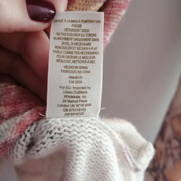 Free People Flower Bomb Wool and Angora  Rabbit Hair Pullover Sweater Small - Picture 13 of 16